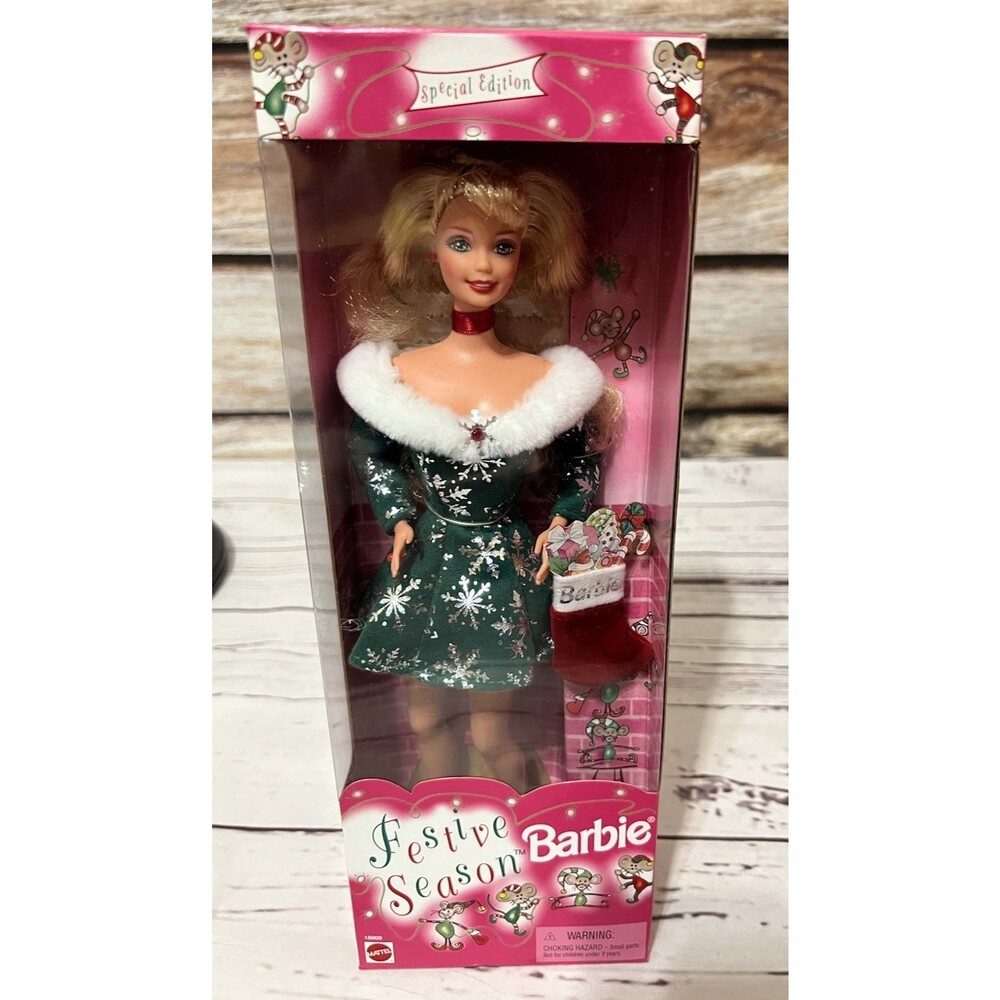 Mattel Barbie Doll Festive Season Christmas Special Edition Vintage 1997 NIB